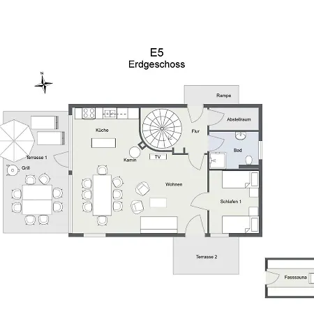 Wiesengefluester E5 - Gruppenfreundlich In Randlage Mit Fasssauna Vakantiehuis Röbel